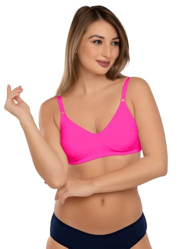 Image of Daisy DEE Women's Cotton Seamed Non-Wired Regular Straps Full Coverage Non-Padded Bra - NSHTL