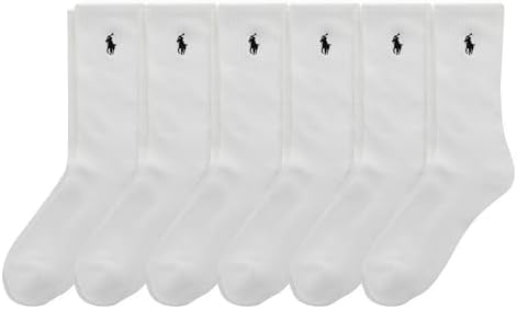 POLO RALPH LAUREN Boys' Athletic Performance Crew Socks (6-Pair)