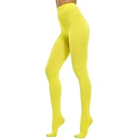 HeyUU Mujeres Coloridas pantimedias semi-opacas 80 DEN