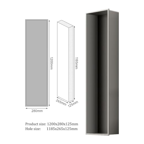 Étagère de douche inox intégrée pour optimiser une salle de bain