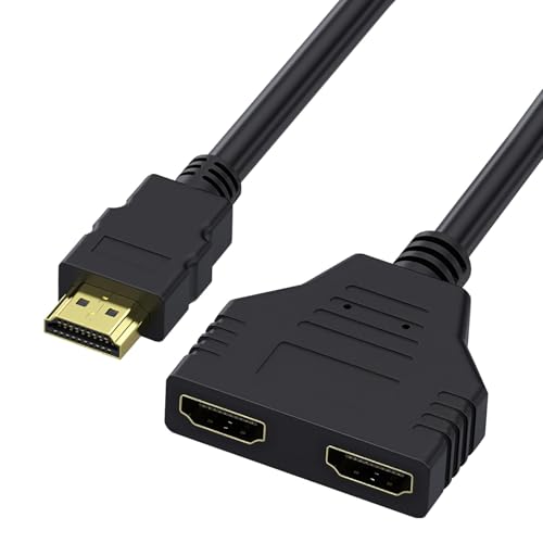 Brileze 1 to 2 HDMI Splitter Cable Adapter