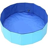 プール 子供用 たらい 折りたたみ 犬 バスタブ 犬用 折りたたみ 桶 大型 浴槽 折りたたみ桶 ポータブル 大容量 持ち運び便利 排水簡単 空気入れ不要 ペット 猫犬お風呂用 家庭用 (ブルー,120 × 30 cm)