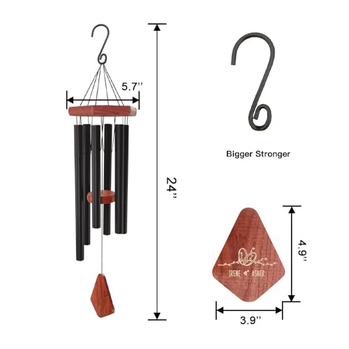 Image of ASTARIN Personalized 20th 50th Anniversary Wind Chime, Happy Anniversary Wedding Valentine's Day Gift for Wife Husband Men Women Sister, Golden Anniversary Keepsake Decorations for Parents Couples