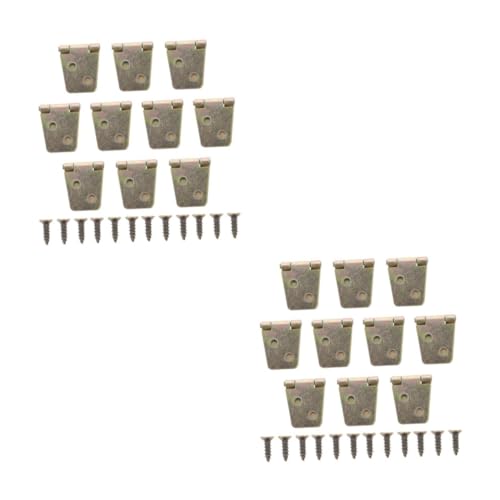 jojofuny 20 Ensembles Charnière de carnet de croquis charnières à pression fermoir jour organisateur de plaque pour armoire gond penture charnière de boîtier simple Mini charnière le fer