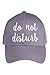 ScarvesMe Do Not Disturb Letter Color Change Cotton Adjustable Baseball Cap Hat