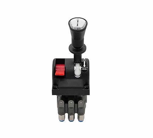 Mytee Products Cabin Control Valve - Dump Control Truck Tipper System - Single Lever Hoist Air Control Valve with 3 Axis (PTO Switch)