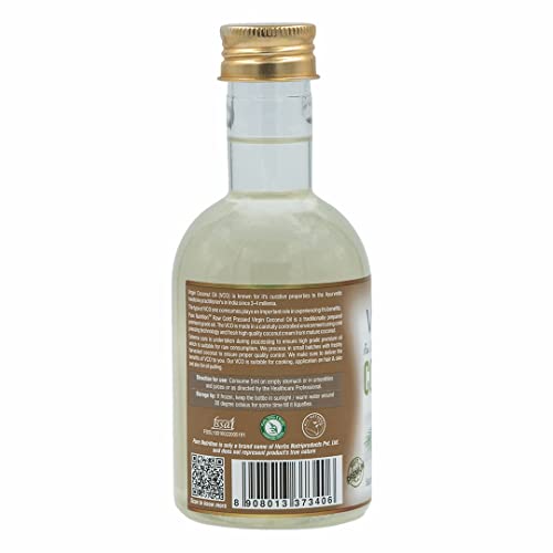 Image of Pure Nutrition Naturals Virgin Coconut Oil 500Ml (250Ml X 2 Pet Bottles)|Cold Pressed & Unrefined, Extracted From A1 Grade Coconut Milk|For Hair Growth, Skin, Baby Massage & Cooking, Reduce Hair-Fall