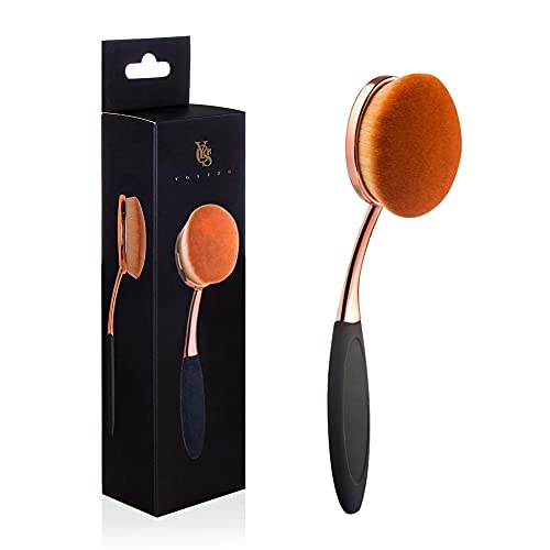 Yoseng Oval Foundation Brush Second Largest Toothbrush Makeup Brushes Fast Flawless Application