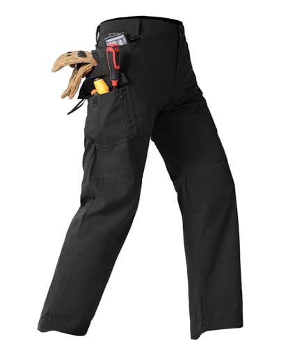 Men's Tactical Cargo Pants Lightweight Hiking Pants, Outdoor Work Military Combat Pants with Multi Pockets, No Belt - Image 5