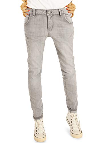 Preisvergleich Produktbild be Styled Damenjeans, Weite Tapered Boyfriend Jeanshose, bequemer lockerer Stretchfit Schnitt j3k S