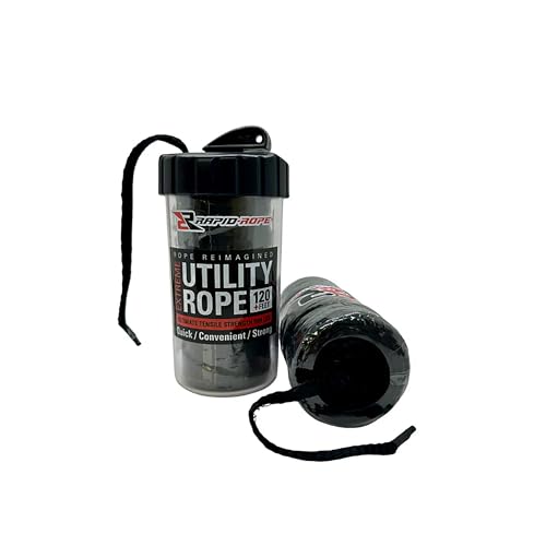 Rapid Rope Canister 120ft Olive Green Flat Tactical Paracord, Made