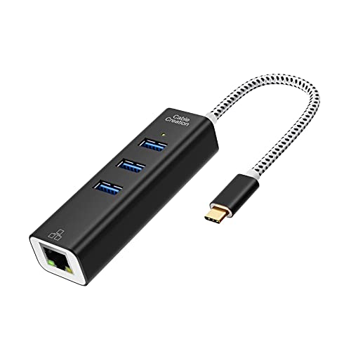 Discount 90% CableCreation USB C to Ethernet Adapter, USB-C Hub with RJ45 Gigabit Port 1000 Mbps, 3 USB 3.0 Ports, Compatible with MacBook Pro/Air, iPad Pro, Surface Book 2, XPS, Galaxy S10 S9, Slim Aluminum Case Discount CableCreation USB C to Ethernet Adapter, USB-C Hub with RJ45 Gigabit Port 1000 Mbps, 3 USB 3.0 Ports, Compatible with MacBook Pro/Air, iPad Pro, Surface Book 2, XPS, Galaxy S10 S9, Slim Aluminum Case
