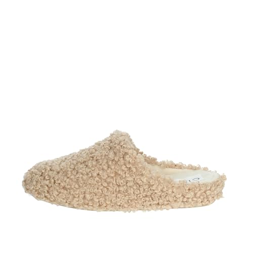 Sandales d'hiver femme Cinzia Soft feutre beige : confort des pieds sensibles