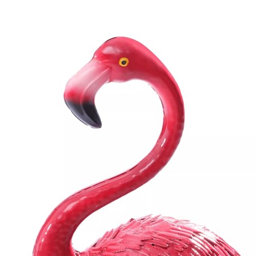 Image of 3 Pack Flamingo Ornament,Flamingo Garden Statues and Sculptures,Metal Birds Yard Art Outdoor Statue, Red Pink Flamingo Lawn Ornaments for Home, Patio, Backyard Decor