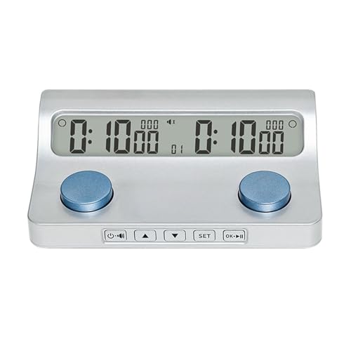 Reloj de ajedrez digital para tardes de juego de mesa y torneos portátiles
