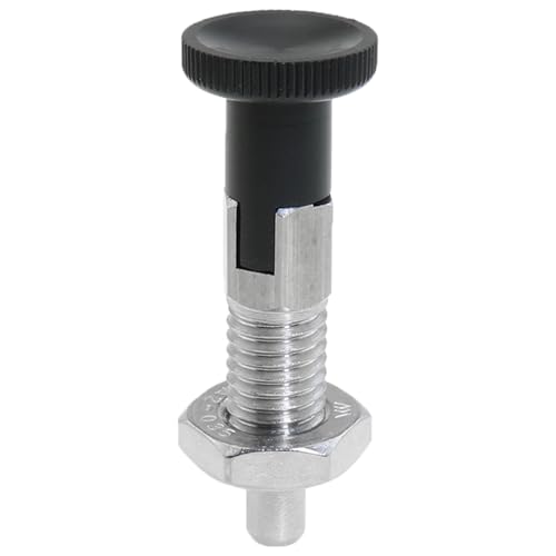 Heyous Toolbox Stainless Steel Self Locking Fine Pitch M10 Threaded Locating Pin for Industrial Equipment Moulds Chassis Cabinet Workshop Machinery