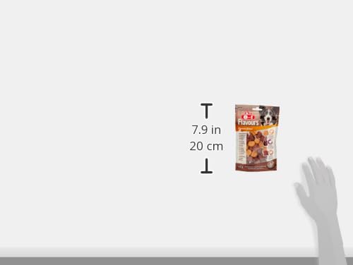 8in1 Flavours Skewer Bites Fleisch-Snacks - proteinreiche Hunde-Leckerlis mit Hähnchebrust, Entenbrust oder Hühnerleber, 100 g Beutel (Packung mit 2)
