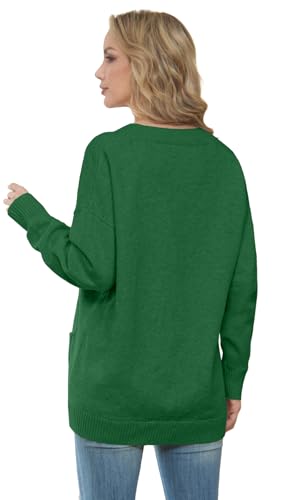 Image of GRECERELLE Women's 2025 Fall Cardigan Sweaters Oversized Open Front Button Knit Outwear Coats with Pockets