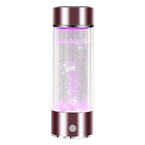 KUANDARM Glass Hydrogen-rich Water Bottle With SPE And PEM Technology USB Charging Healthy Alkaline Water Cup Cover