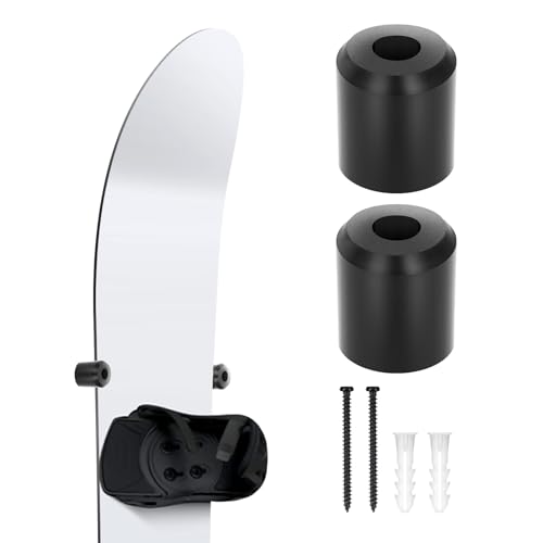 Wall Mount, Pu Rubber Grip | Binding-safe Protection | Ski Wall Mount Compatible | Skateboard Wall Mount Option | Garage/home | 5-min Setup