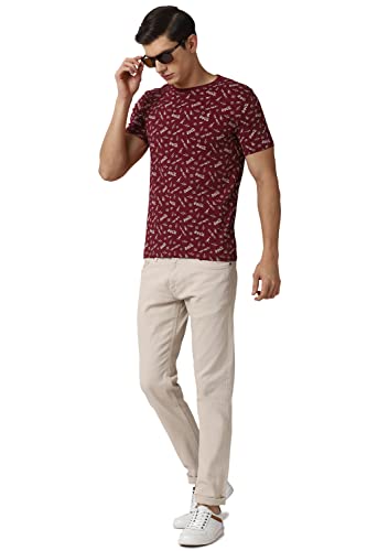 Image of Van Heusen Men's Cotton Slim Fit T-Shirt