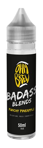 Ohm Brew Badass Blends E-Liquid 50ml Shortfill Shake & Vape - Punchy Pineapple (ohne Nikotin)