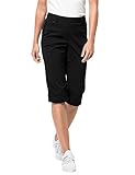 elastisch Jack Wolfskin Damen Activate Light 3/4 Pants Elastisch Atmungsaktiv Wasserabweisend Outdoor Softshell Hose, Black, 42