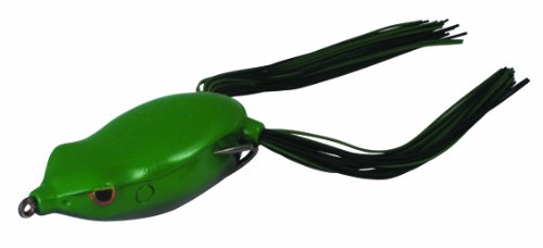 Spro Junior Bronzeye Frog Bait-Pack of 1, Green/Black, SBEF60GRNB