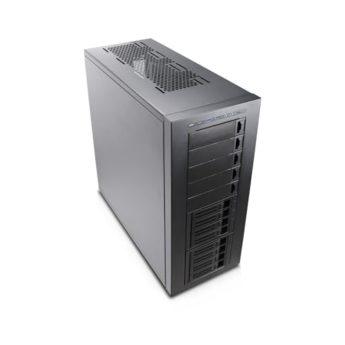 Image of Rosewill Thor NAS Pro - Full Tower Workstation Case | Server Chassis | Supports up to 8 x 3.5 Hot-Swap 3.5 inch /2.5 inch SATA /SAS and 2 x 2.5 SSD | E-ATX Compatible | 1 x 140mm PWM Fan | USB 3.2 Type-C | AI