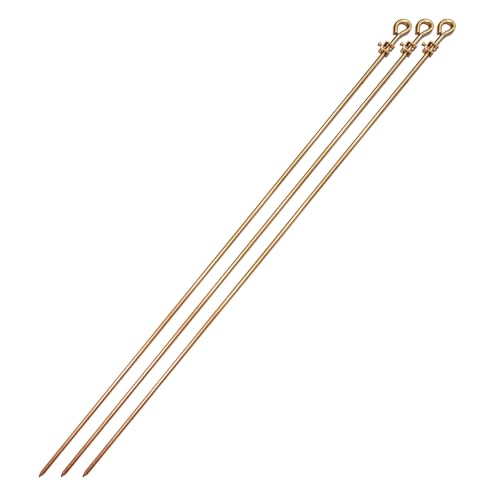 4‑Foot Oval‑Eye Ground Rod with Clamps (4ft)