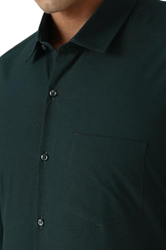 Image of Peter England Men's Cotton Solid Regular Fit Shirt