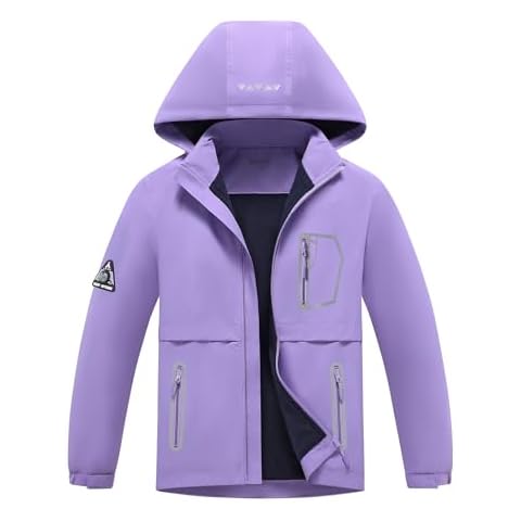 MGEOY Girls Waterproof Rain Jacket Cover