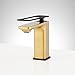 Signature Hardware 461703 Quill 1.2 GPM Single Hole Bathroom Faucet with Zinc Loop Handle and Pop-Up Drain Assembly
