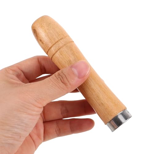 Mango de madera para tenedor antiescaldaduras HEMOTON con diseño ergonómico para asar seguro 5