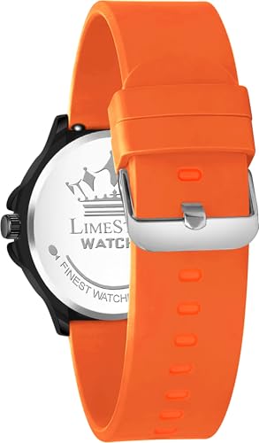 Image of LIMESTONE Men's Analog Quartz Watch with Day & Date Display, Leather /Silicone Strap - Casual & Formal Wrist Watch for Men