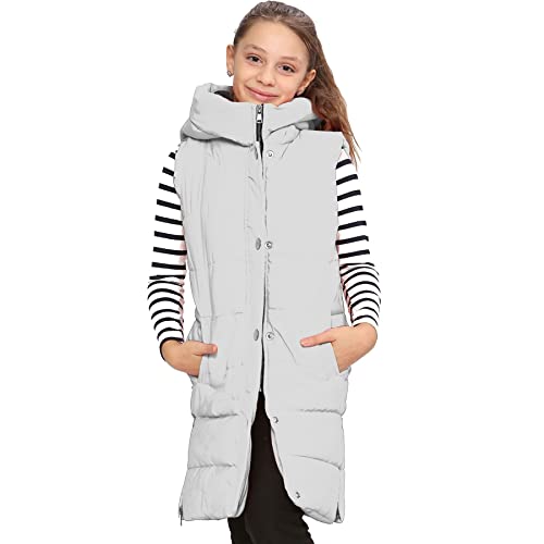 Manteau long sans manches fille pour stopper le froid sans être engoncée