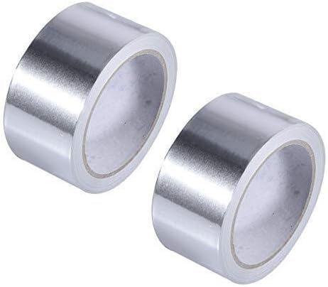 Uniwersalna taśma aluminiowa, odporna na wysokie temperatury aluminiowa taśma uszczelniająca, taśma izolacyjna do napraw, kanałów, izolacji, suszarek i innych (kolor: srebrny, rozmiar: 7 cm d