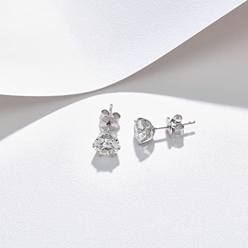 Hottie Honey 2Ct Moissanite Stud Earrings 925 Sterling Silver Earrings For Women Men (18K White Gold)… #TOP5