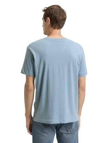 Tom Tailor Herren 1045834 T-Shirt, 39441 - Mountain Spring Blue, S EU – Ansicht 4
