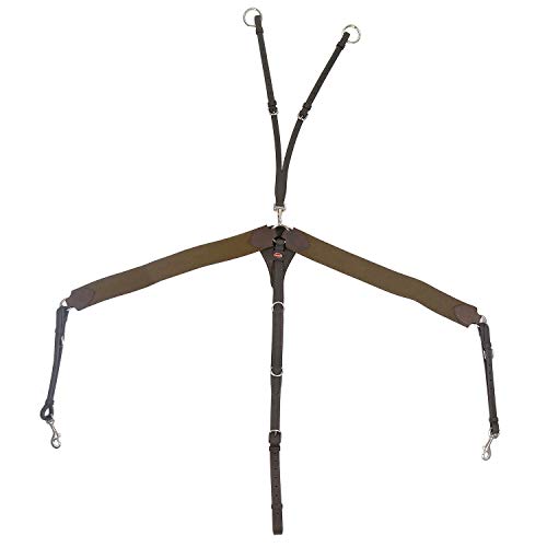 John Whitaker Ready to Ride V Check Breast Plate Cob Havana