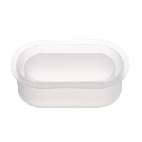 PATIKIL Silicone Planter Mold, Small Oval Planter Pot DIY Succulent Plant Mold for Home Garden Decor