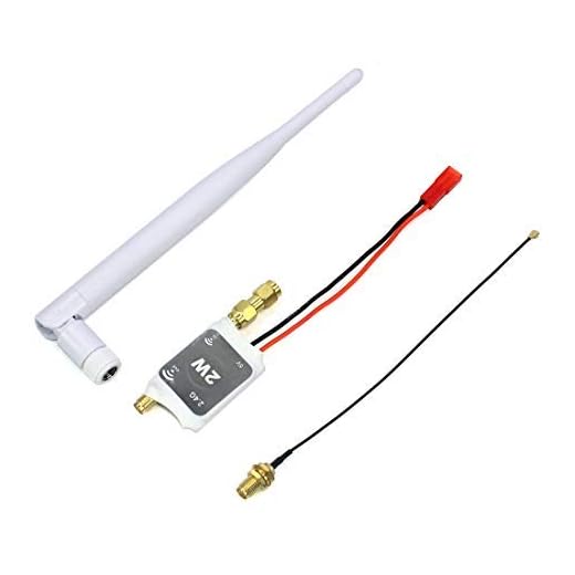FEICHAO 2.4G Radio Signal Amplifier 2W Remote Control Signal Booster White for Controller Transmitter RC Model Quadcopter Multicopter Drone