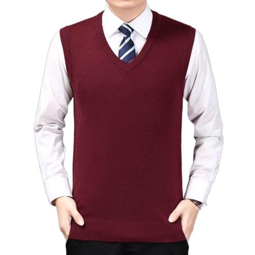 Gilet Sans Manches pour Hommes de Jeunesse Idéal pour le Bureau en Hiver