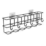 Soporte para paraguas montado en la pared para el hogar, organizador de almacenamiento de paraguas de entrada, organizador de almacenamiento de paraguas de metal para ahorro de espacio para oficina o