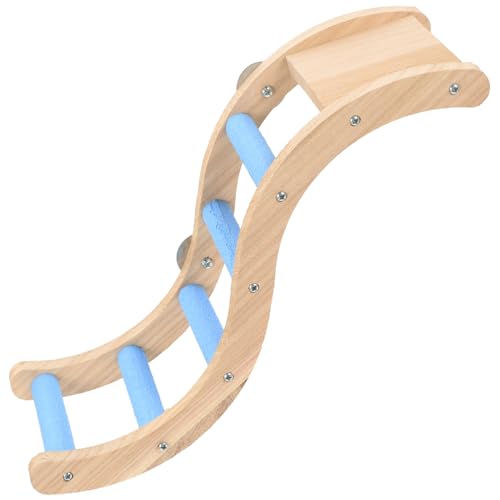 GANAZONO Climbing Ladder Bird Ladder for Claw Grinding Bird Cage Accessory for Parakeets Cockatiels Lovebirds Easy to Install Safe Material