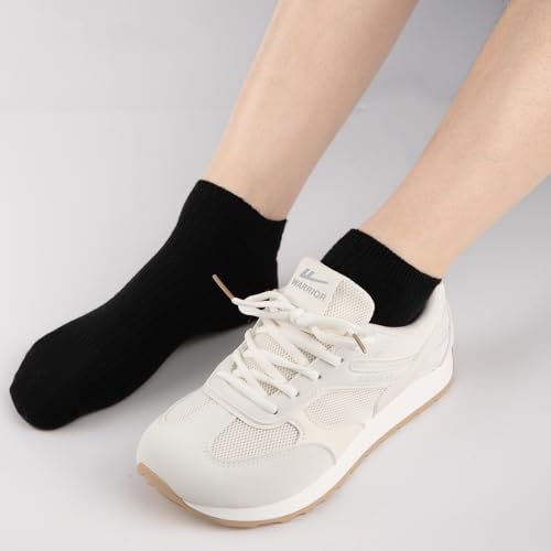 Heatuff 8 Pairs Ankle Socks for Women,Comfy Cotton Breathable Fabric for Womens,Thin Ankle Socks for Casual4