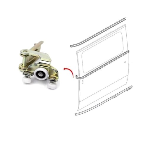 Rodillo de puerta corredera izquierda con rodamiento suave para Benz Sprinter 2-t 5