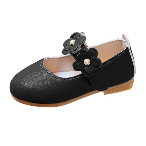 Sandalias antideslizantes Mary Jane para niñas, zapatos de ballet de ajuste ancho, zapatos de vestir de princesa, puntera cerrada, cómodas pantuflas para caminar, sandalias de baile de fácil cierre