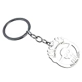 POIAFTETMA New 2026 Unisex Punk Fury Road War Immortal Joe Burning Skull Faction Hollow Keychain Jewelry Findings Fashion Trendy Accessories Creative Gift For Women And Men