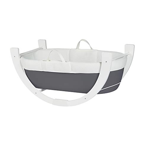 Support à bascule Shnuggle blanc réglable et incurvé pour le confort de bébé